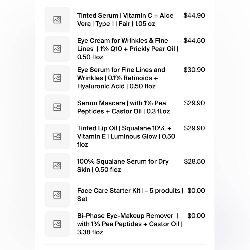 Typology skincare - serums and makeup